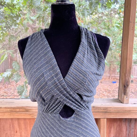 Free People Women's Temptress Cutout Bodycon Dress Charcoal Size M - Picture 7 of 12